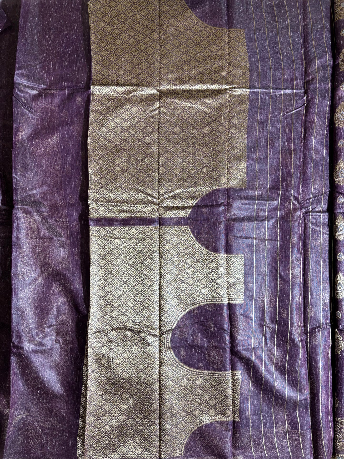 Onion pink cotton silk saree